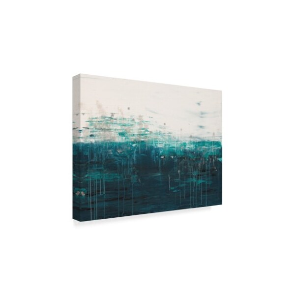 Hilary Winfield 'Lithosphere White Dark Blue' Canvas Art,24x32